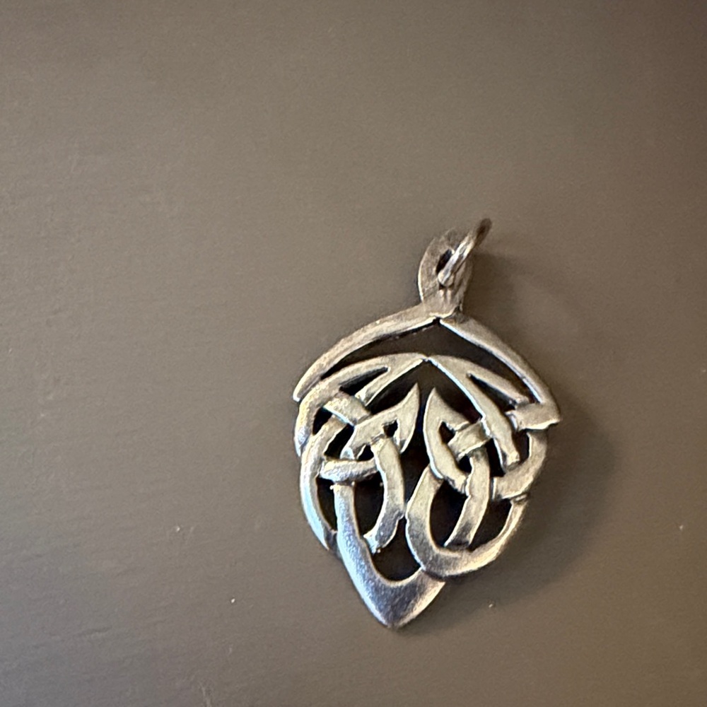 Silver 925 sterling Abstract Pendant
